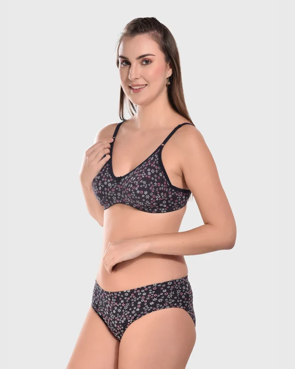 Non-Wired Full Coverage Everyday Bra Panty Set - Image 3