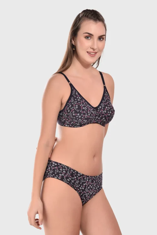 Non-Wired Full Coverage Everyday Bra Panty Set