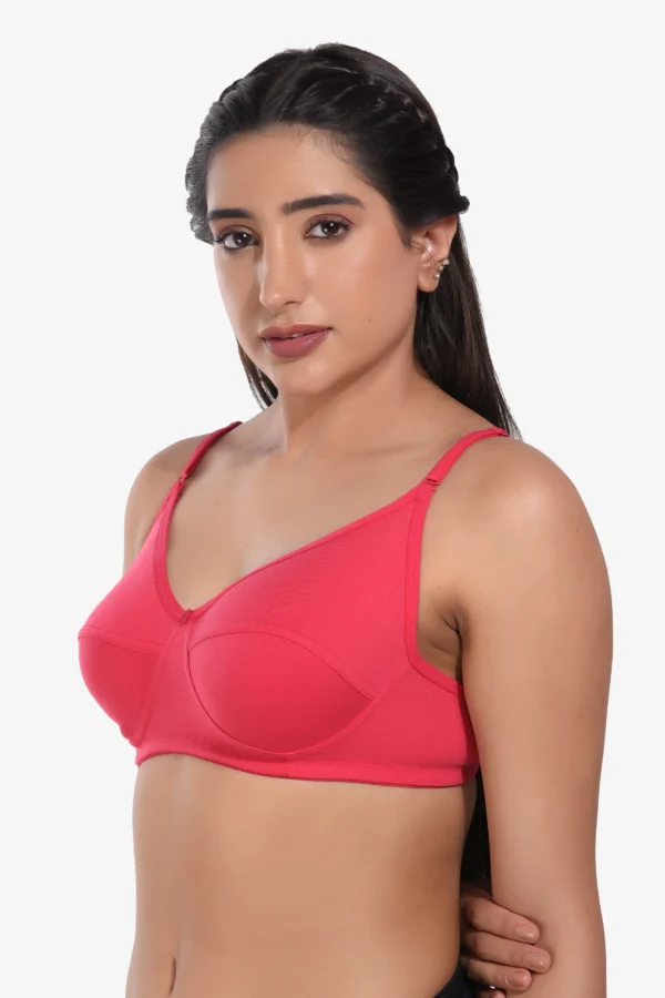 Women Non Padded Pink Everyday Bra - Image 2