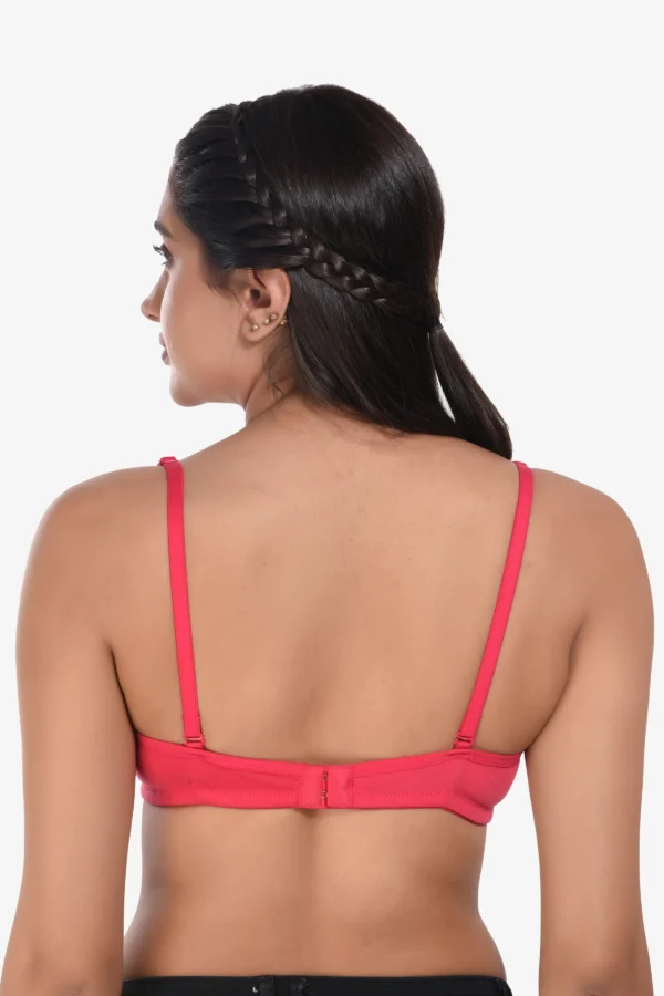 Women Non Padded Pink Everyday Bra - Image 3