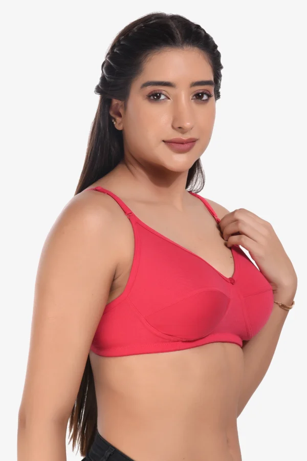 Women Non Padded Pink Everyday Bra - Image 4