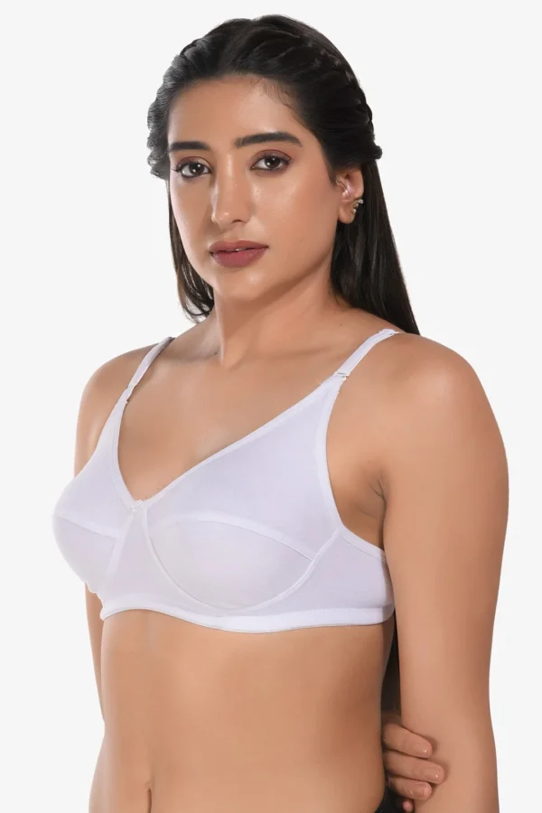 Women Non Padded White Everyday Bra - Image 2