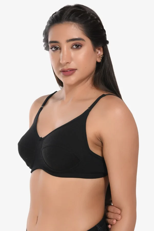 Women Non Padded Black Everyday Bra - Image 2