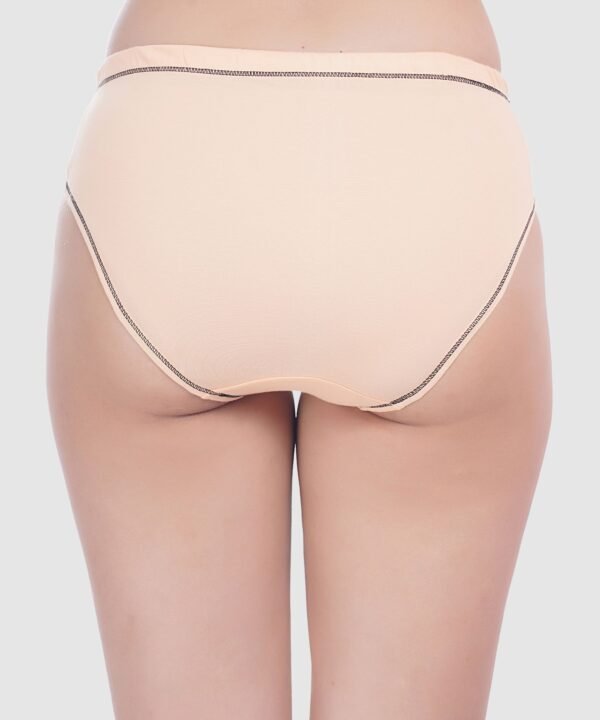 Solid Pink Cotton Women Panty - Image 5