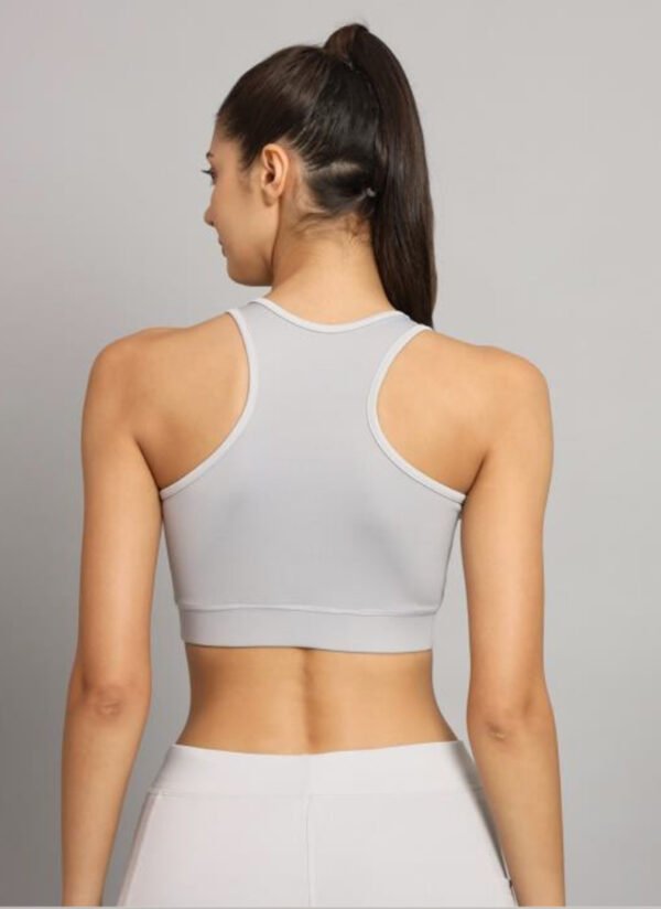 Light Grey Sports Bra for Subtle Elegance - Image 3