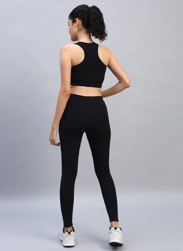 Sports Bra Legging Fill Set - Black - Image 6