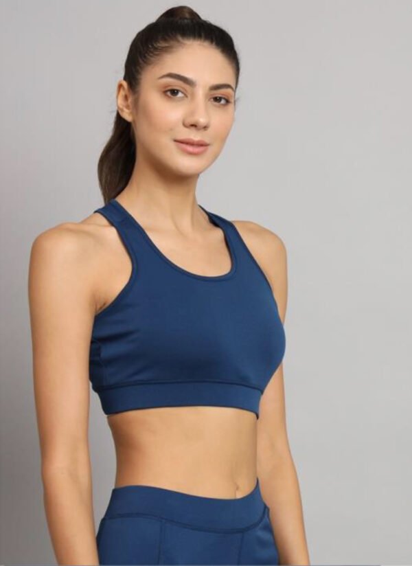 Air Force Blue Sports Bra for Active Comfort - Image 4