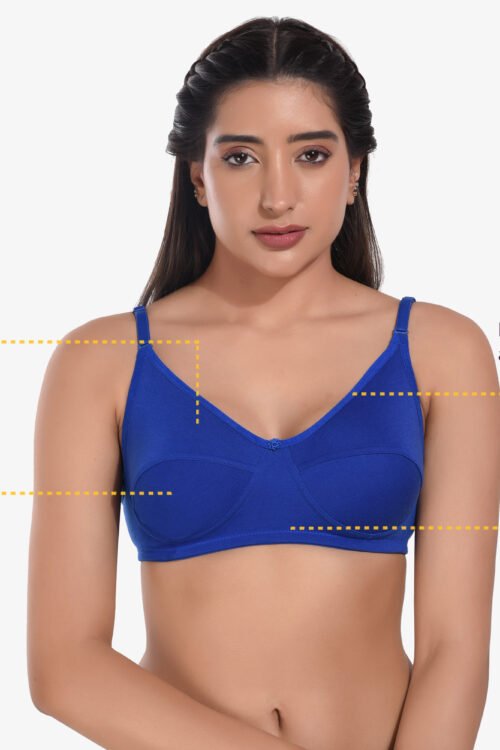 Women Non Padded Blue Everyday Bra