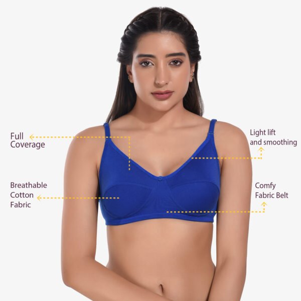 Women Non Padded Blue Everyday Bra