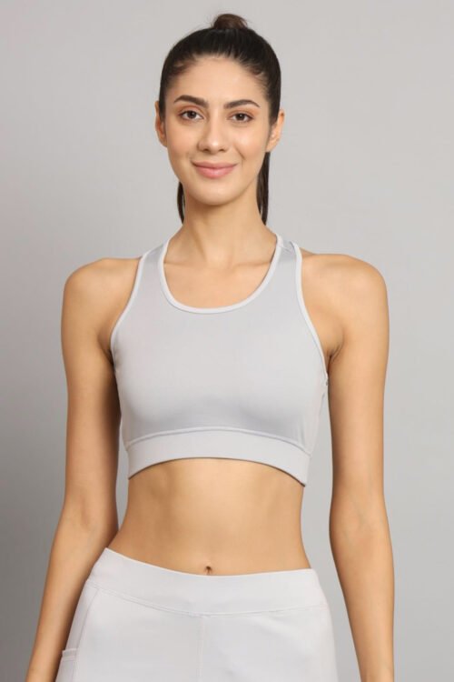 Light Grey Sports Bra for Subtle Elegance