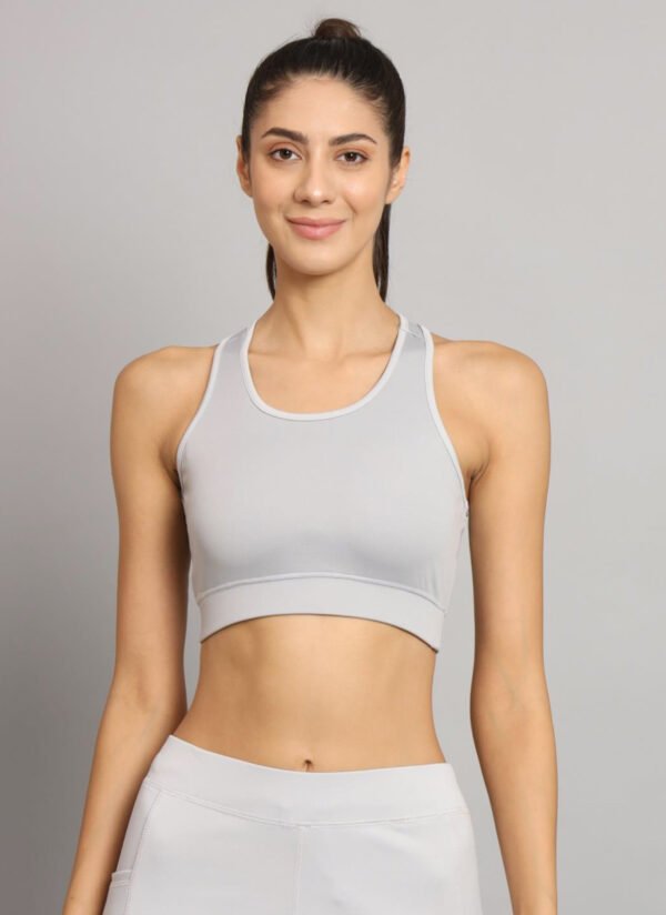 Light Grey Sports Bra for Subtle Elegance