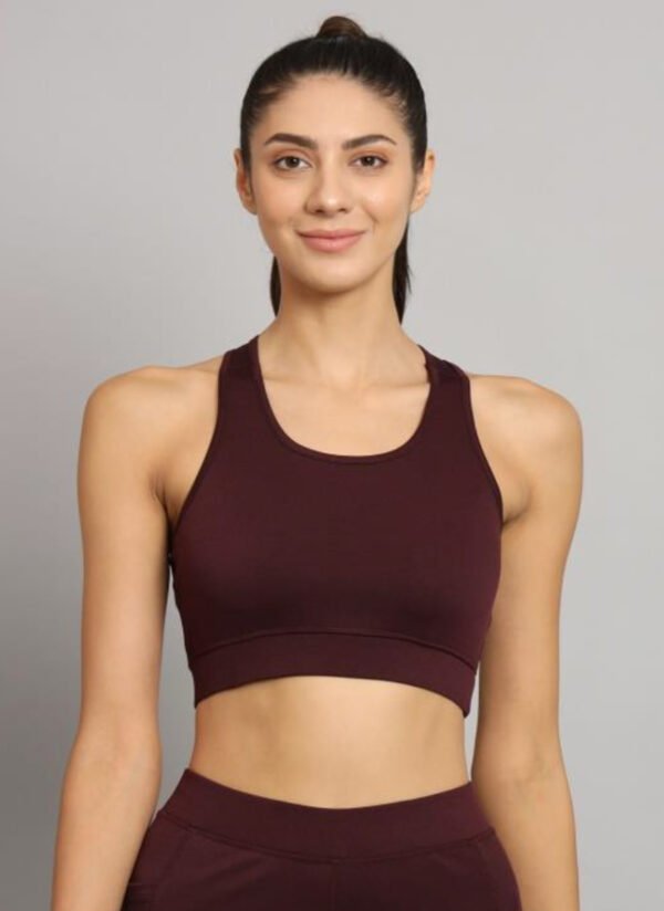 Sports Bra Legging Fill Set - Wine - Image 3